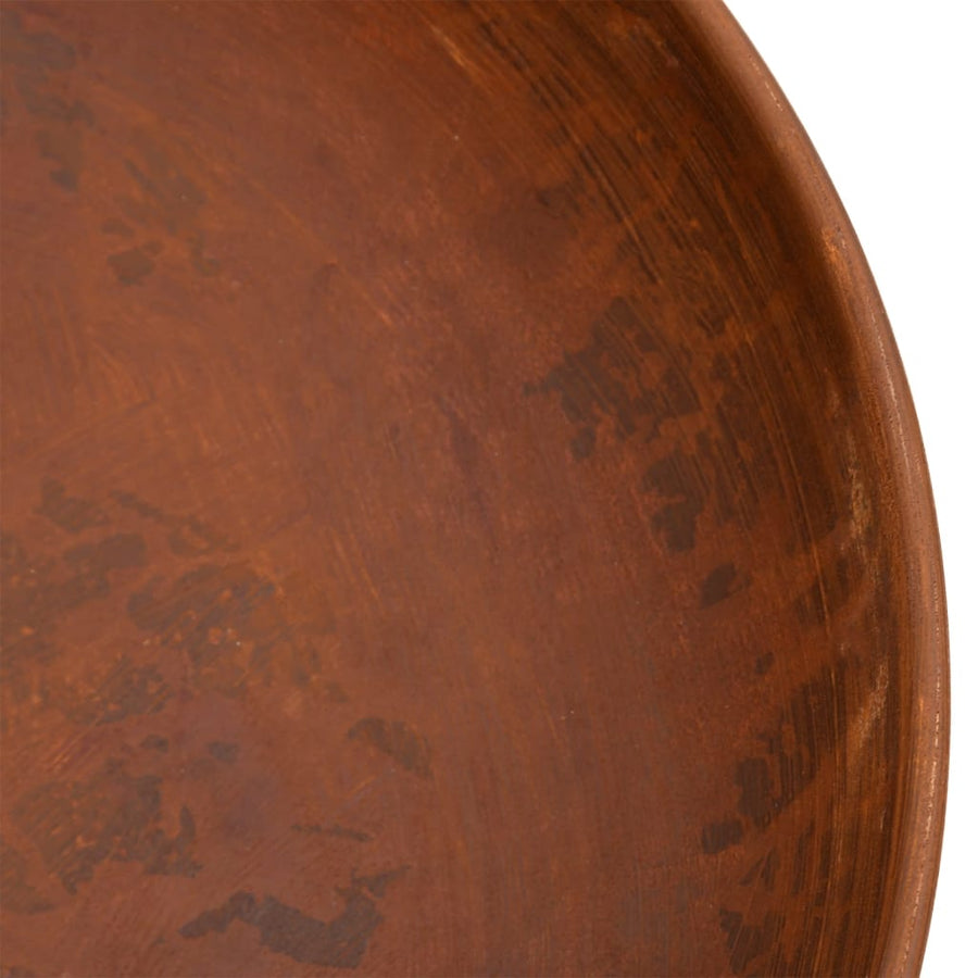 Vuurplaats 57 Cm Staal Φ 57 x 16 cm Bruin