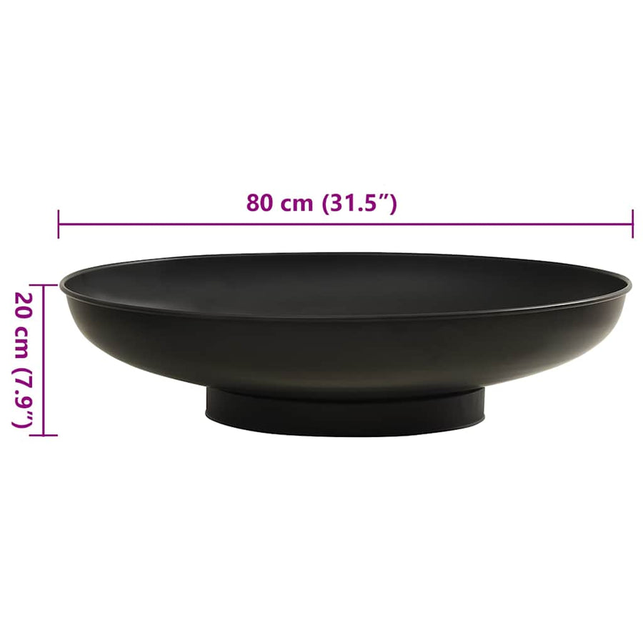 Vuurplaats 80 Cm Staal Φ 80 x 20 cm