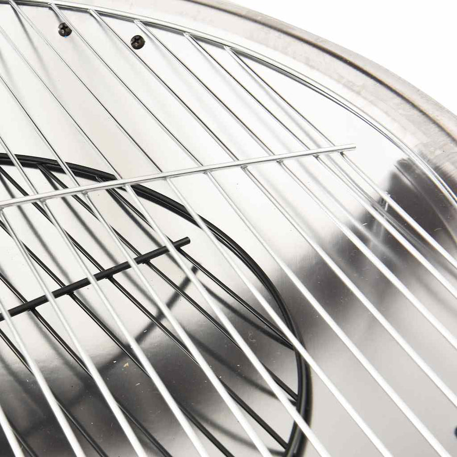 Vuurschaal En Barbecue 2-In-1 Met Pook 56X56X49 Cm Rvs Zilver