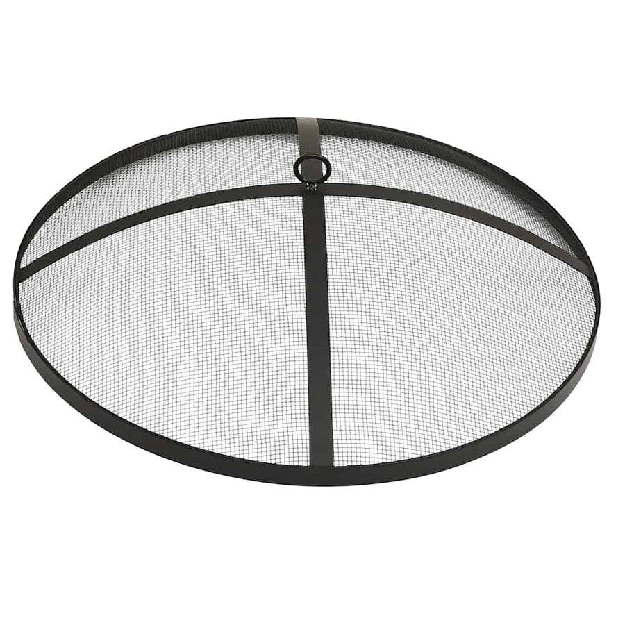 Vuurschaal En Barbecue 2-In-1 Met Pook 59X59X60 Cm Rvs