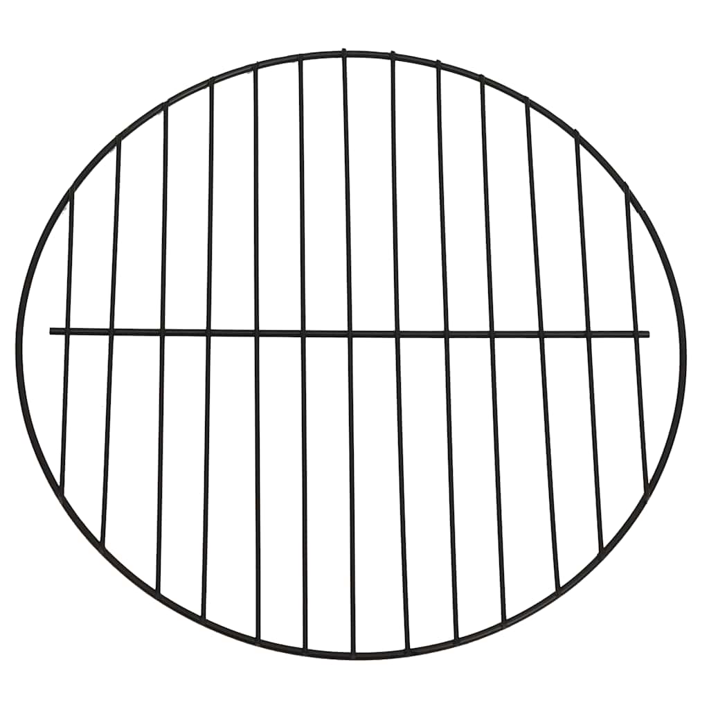 Vuurschaal En Barbecue 2-In-1 Met Pook 59X59X60 Cm Rvs