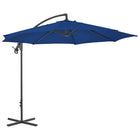 Zweefparasol Met Stalen Paal 300 Cm Azuurblauw azure blue