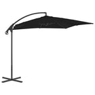 Zweefparasol Met Stalen Paal 250X250 Cm Zwart