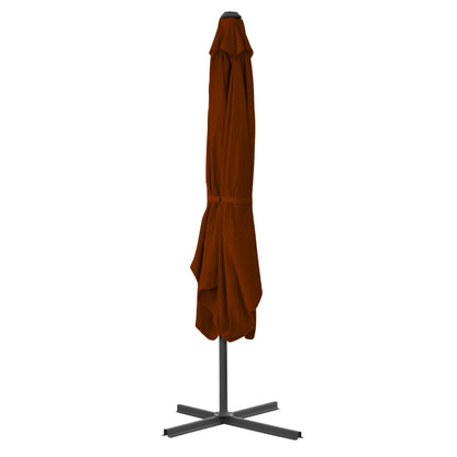 Parasol Met Stalen Paal 250X250X230 Cm Kleurig Terracotta
