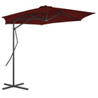 Parasol Met Stalen Paal 300X230 Cm Bordeaux Rood