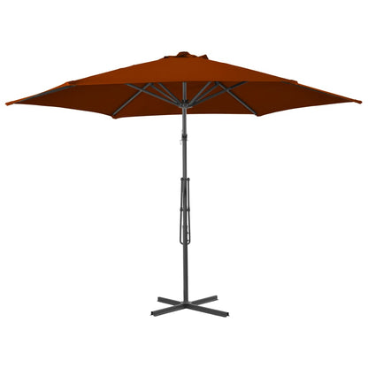 Parasol Met Stalen Paal 300X230 Cm Kleurig Terracotta