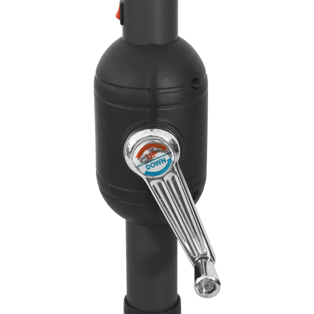 Parasol Met Led-Verlichting En Metalen Paal 400 Cm Azuurblauw azure blue