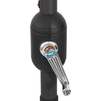 Parasol Met Led-Verlichting En Metalen Paal 400 Cm Azuurblauw azure blue