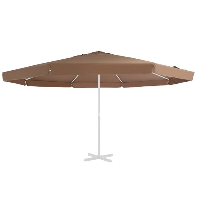 Vervangingsdoek Voor Parasol 500 Cm Kleurig Φ 500 cm Zand