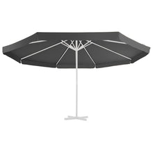 Vervangingsdoek Voor Parasol 500 Cm Kleurig Φ 500 cm Antraciet