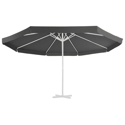 Vervangingsdoek Voor Parasol 500 Cm Kleurig Φ 500 cm Antraciet