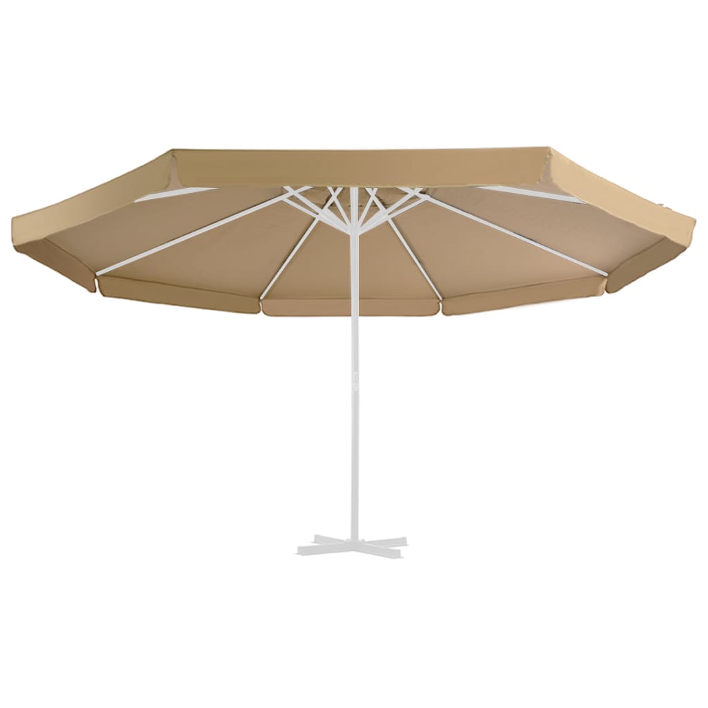 Vervangingsdoek Voor Parasol 500 Cm Taupe Φ 500 cm