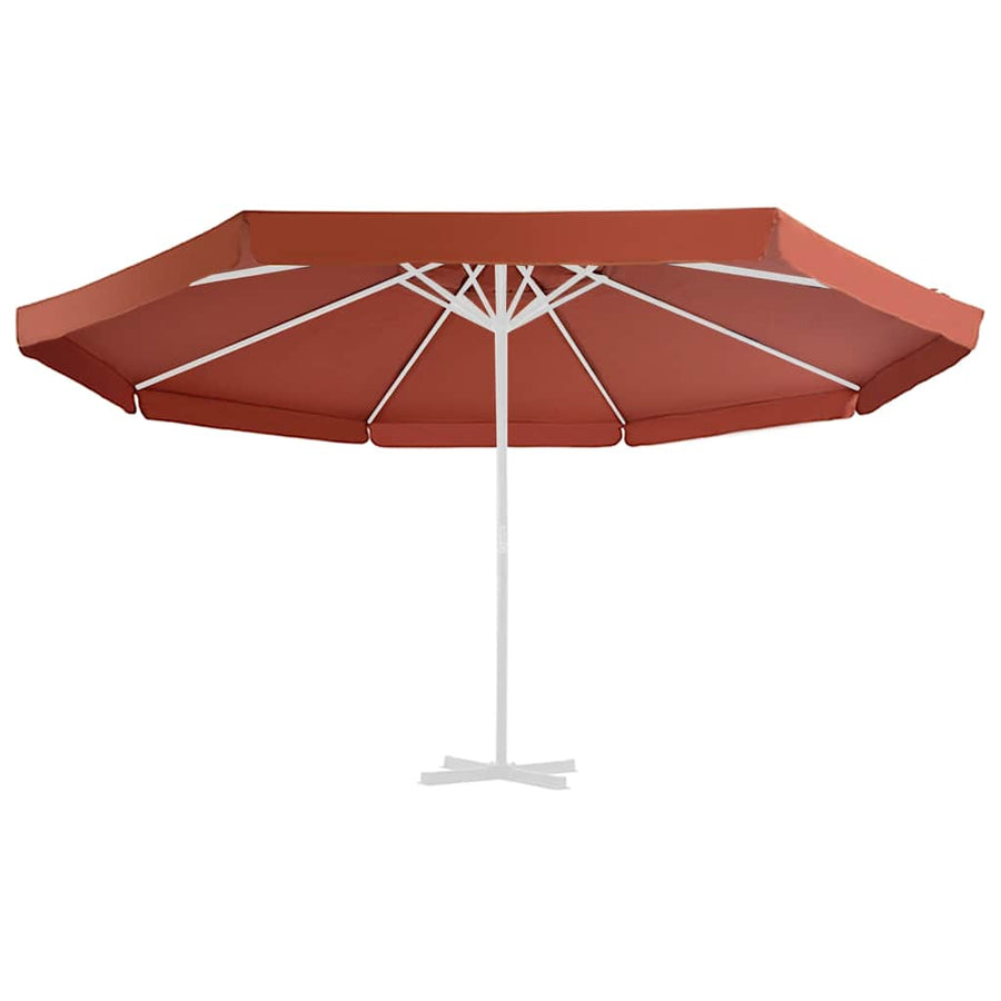 Vervangingsdoek Voor Parasol 500 Cm Kleurig Φ 515 cm Terracotta