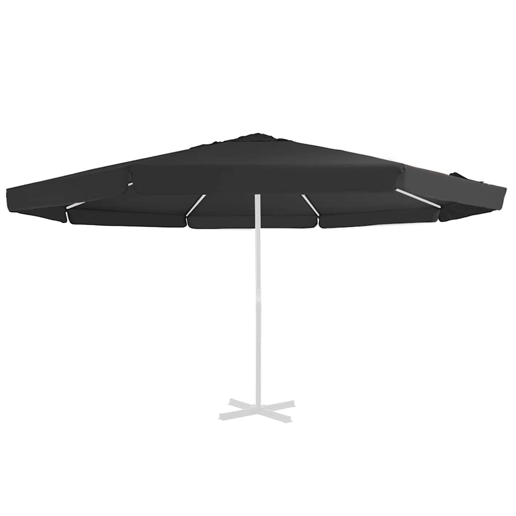 Vervangingsdoek Voor Parasol 515 Cm Φ 515 cm Zwart