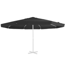 Vervangingsdoek Voor Parasol 515 Cm Φ 515 cm Zwart