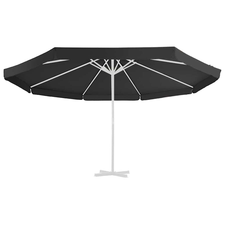 Vervangingsdoek Voor Parasol 515 Cm Φ 515 cm Zwart