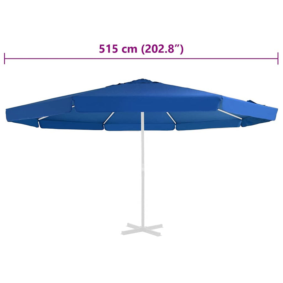 Vervangingsdoek Voor Parasol 515 Cm Φ 515 cm azuurblauw
