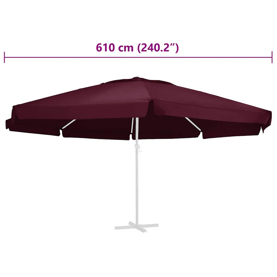 Vervangingsdoek Voor Parasol 610 Cm Φ 610 cm