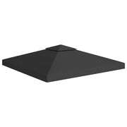 Gazebo roof 2-layer 310 g/m² 3x3 m black