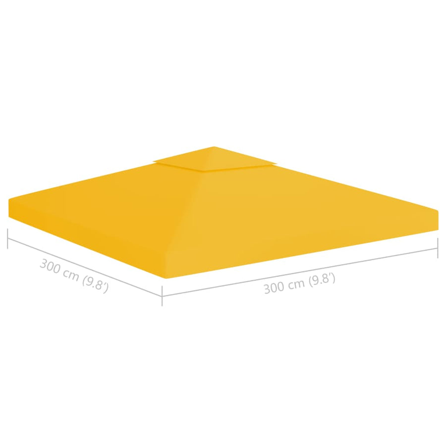 Prieeldak 2-Laags 310 G/M² 3 x 3 m Geel