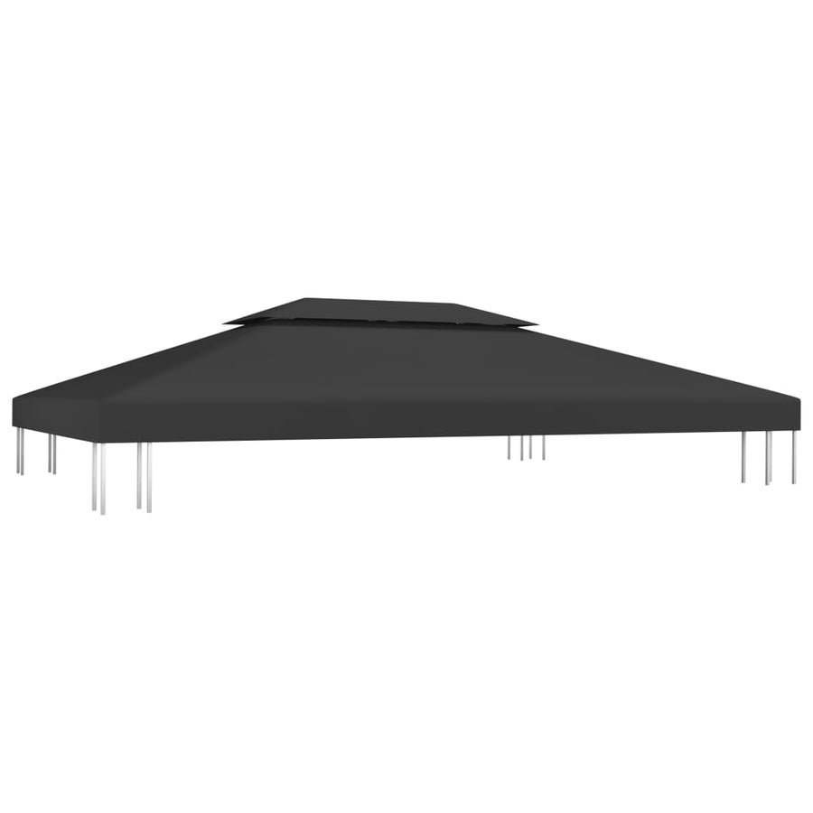Prieeldak 2-Laags 30 G/M² 4 x 3 m Zwart
