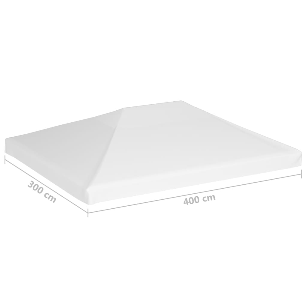 Prieeldak 270 G/M² 4 x 3 m Wit
