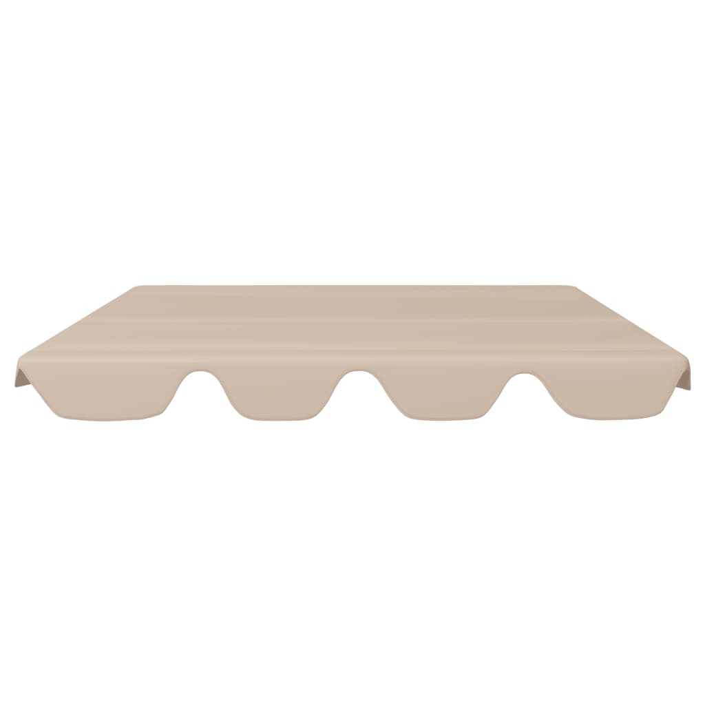 Vervangingsluifel Voor Schommelbank 188/168 x 145/110 cm Beige