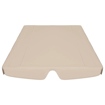 Vervangingsluifel Voor Schommelbank 188/168 x 145/110 cm Beige