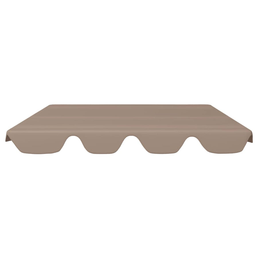 Vervangingsluifel Voor Schommelbank 188/168 x 145/110 cm Taupe