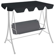 Schommelbank luifel 188x150x18 cm zwart