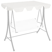 Schommelbankluifel 188x150x18 cm wit polyester