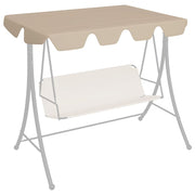 Schommelbank luifel 150x110x18 cm beige polyester
