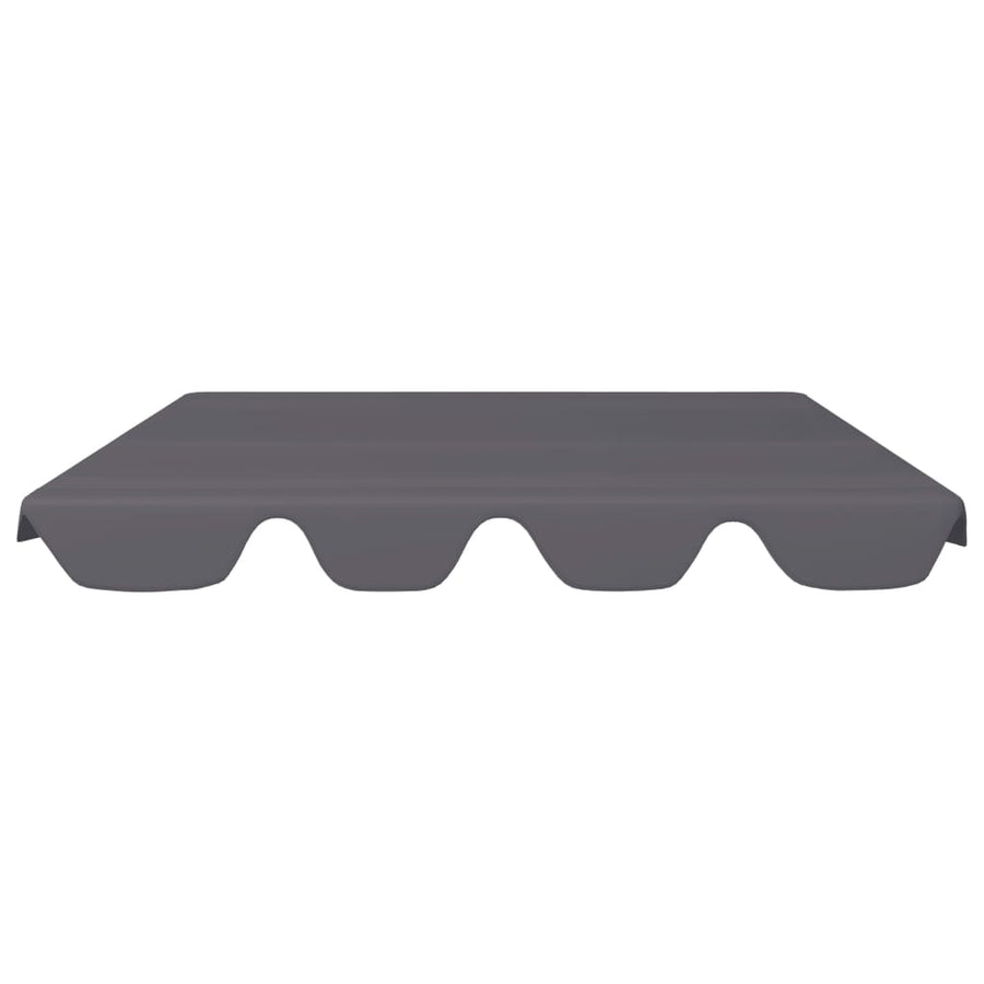 Vervangingsluifel Voor Schommelbank 150/130 x 105/70 cm Antraciet