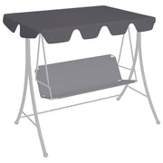 Schommelbank luifel 150x110x18 cm antraciet