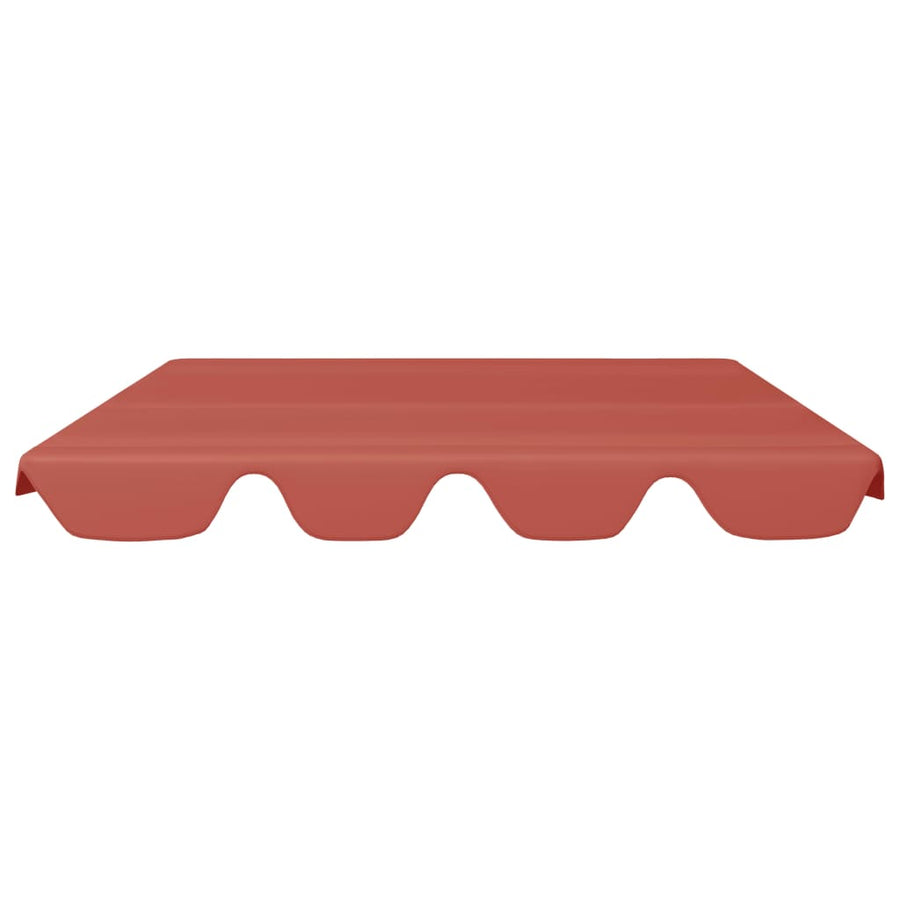 Vervangingsluifel voor schommelbank 150/130x105/70cm terracotta 150/130 x 105/70 cm Terracotta