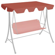 Schommelbank luifel 150/130x105/70cm terracotta