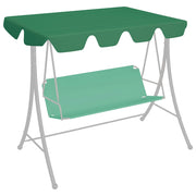 Schommelbank luifel 150x110x18 cm groen polyester