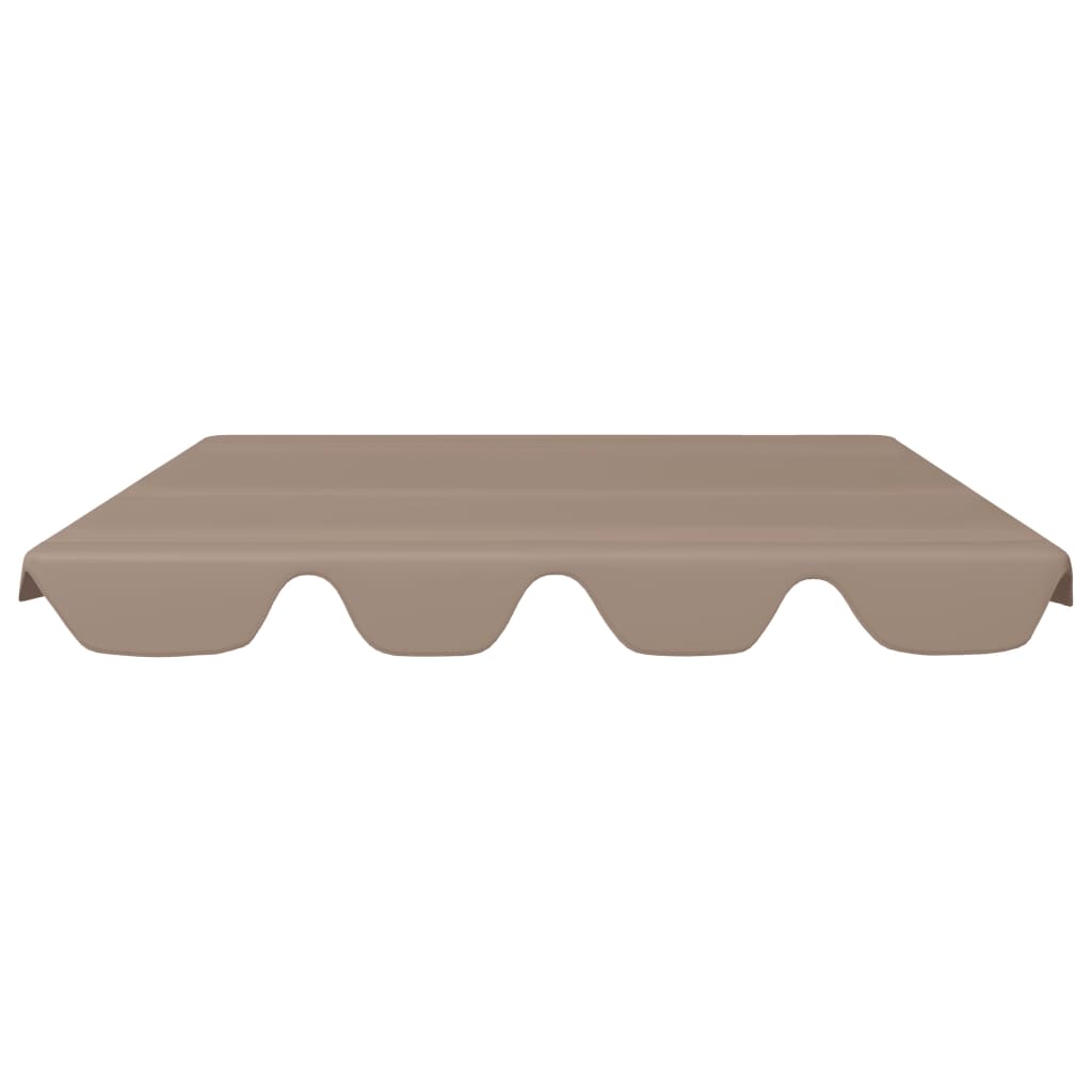 Vervangingsluifel Voor Schommelbank 150/130X70/105 Cm Taupe 210 x 146 cm