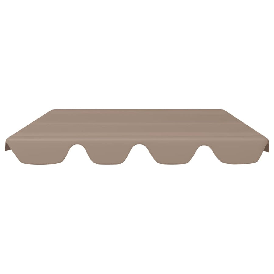 Vervangingsluifel Voor Schommelbank 150/130X70/105 Cm Taupe 210 x 146 cm