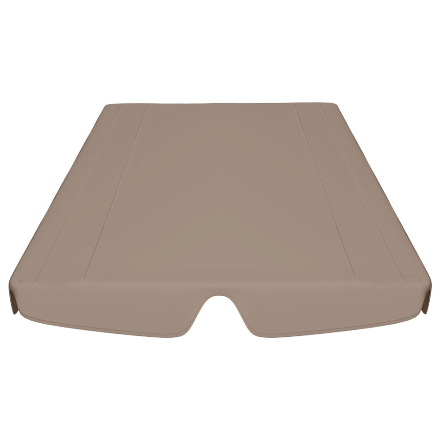 Vervangingsluifel Voor Schommelbank 150/130X70/105 Cm Taupe 210 x 146 cm