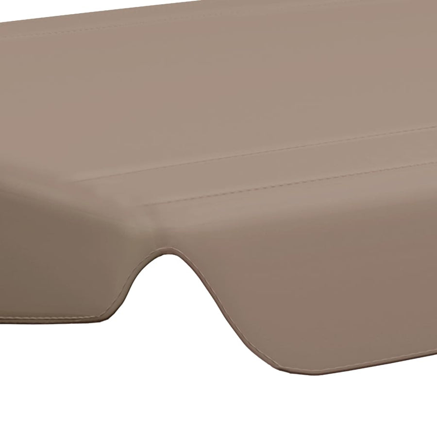 Vervangingsluifel Voor Schommelbank 150/130X70/105 Cm Taupe 210 x 146 cm