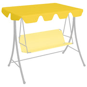 Schommelbank luifel 150x110 cm geel polyester