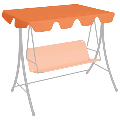 Vervangingsluifel Voor Schommelbank 150/130X70/105 Cm Oranje 210 x 146 cm orange
