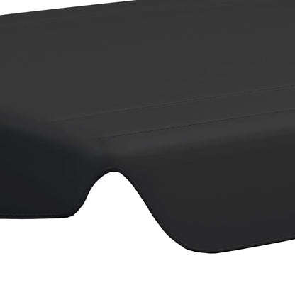 Vervangingsluifel Voor Schommelbank 150/130 x 105/70 cm Zwart