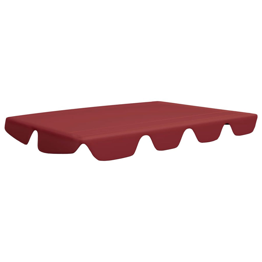 Vervangingsluifel Voor Schommelbank 150/130X70/105 Cm Wijnrood 210 x 146 cm