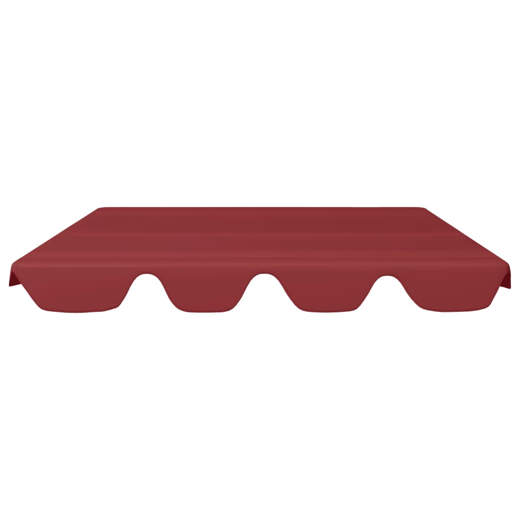 Vervangingsluifel Voor Schommelbank 150/130X70/105 Cm Wijnrood 210 x 146 cm