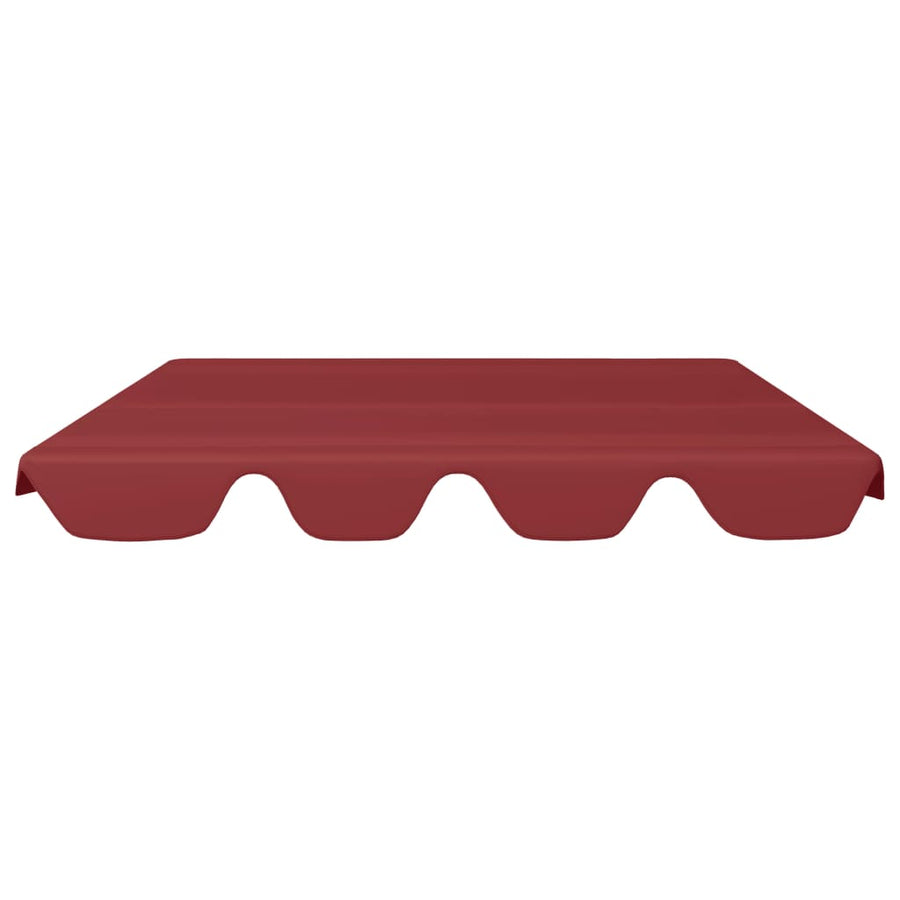 Vervangingsluifel Voor Schommelbank 150/130X70/105 Cm Wijnrood 210 x 146 cm