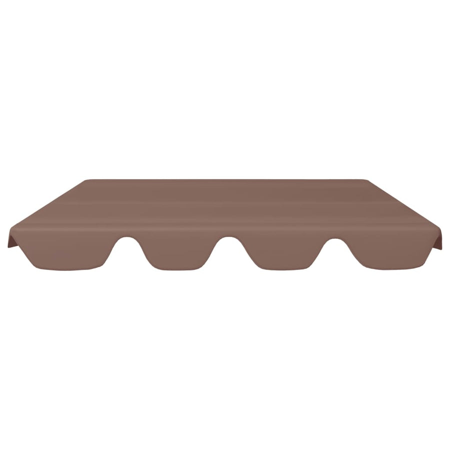 Vervangingsluifel Voor Schommelbank 150/130 x 105/70 cm Bruin
