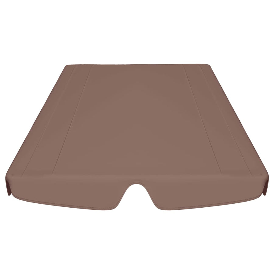 Vervangingsluifel Voor Schommelbank 150/130 x 105/70 cm Bruin