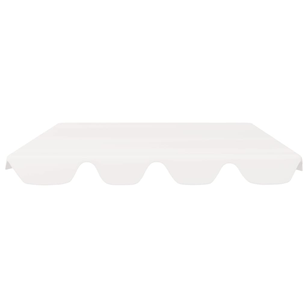 Vervangingsluifel Voor Schommelbank 150/130 x 105/70 cm Wit